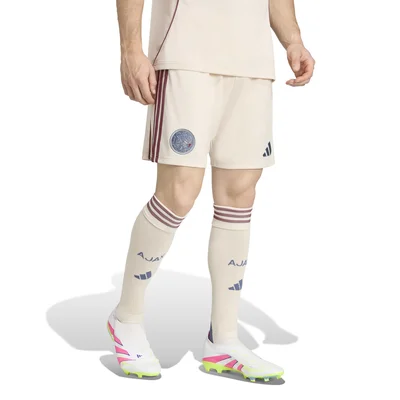 Ajax 3e broekje 2025/2026 beige met adidas strepen