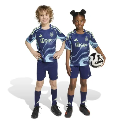 Ajax minikit uittenue 2025/2026 donkerblauw voor peuters en kleuters