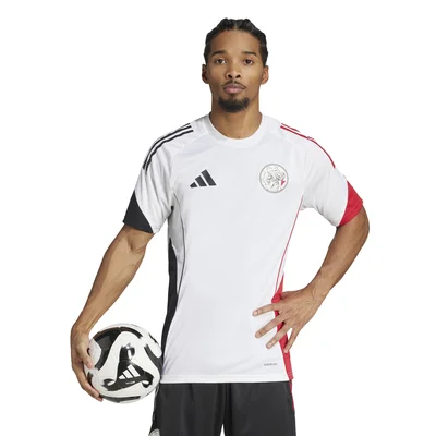 Ajax trainingsshirt 2025/2026 wit zwart rood voor volwassenen