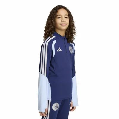 adidas Ajax Trainingstrui 1/4-Zip 2026-2027 kids donkerblauw lichtblauw