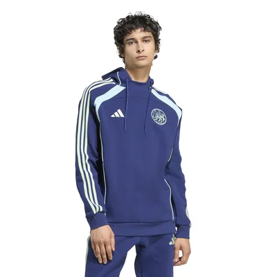 Ajax Urban Purist hoodie 2026/2027 donkerblauw lichtblauw groen