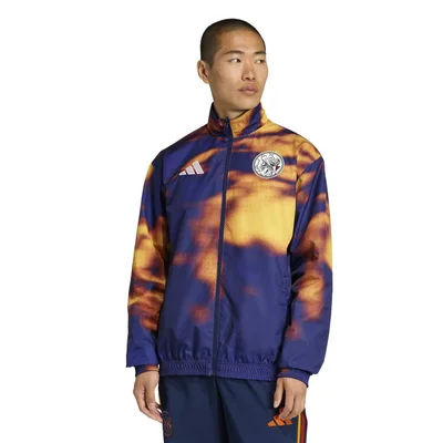 Ajax x ID&T trainingsjack reversible blauw speciale editie